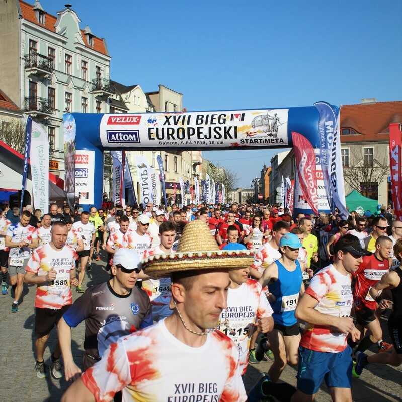 10km bieg, bieganie w Gnieźnie